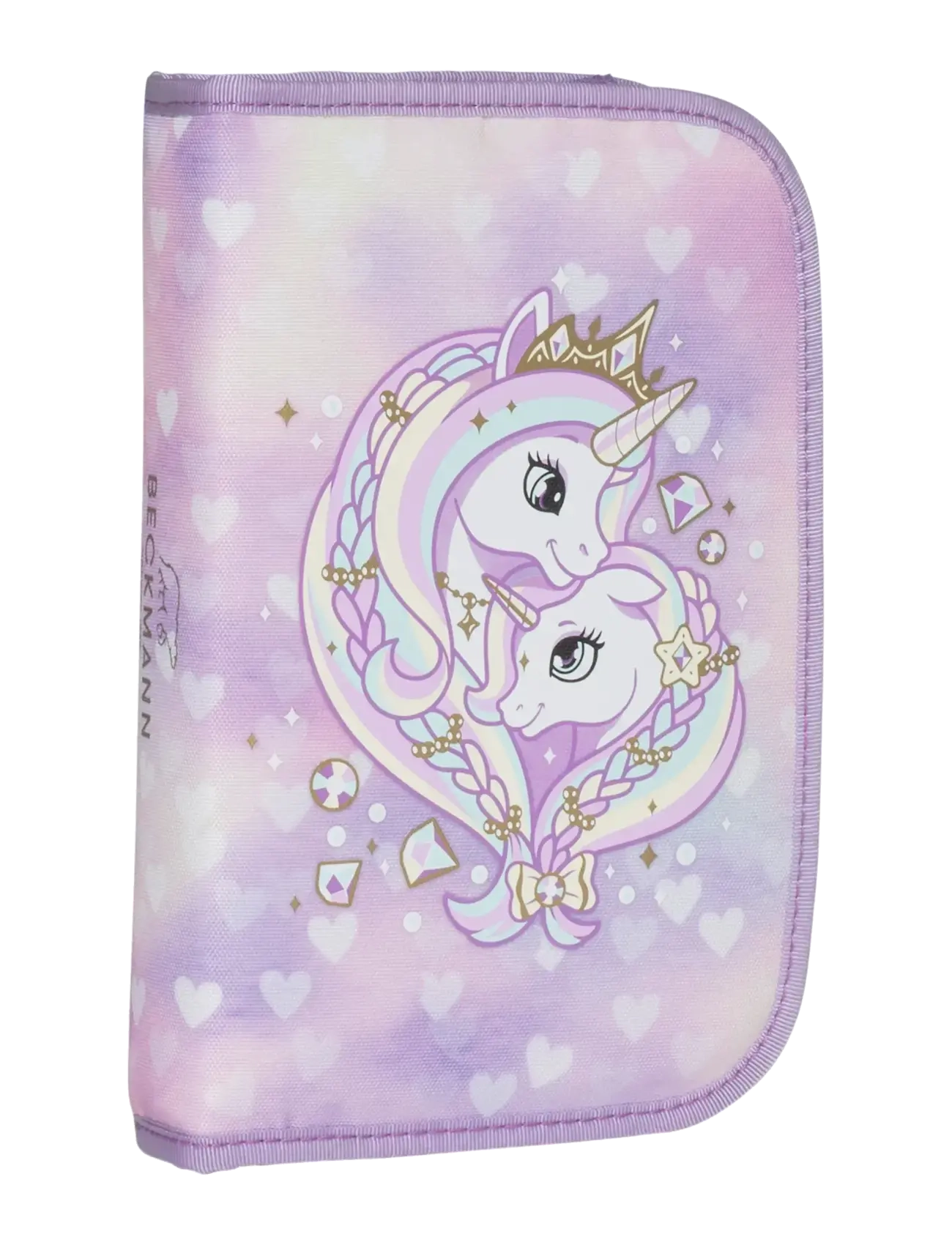 Single section pencil case w/content, Unicorn Princess Purple - UNICORN PRINCESS PURPLE
