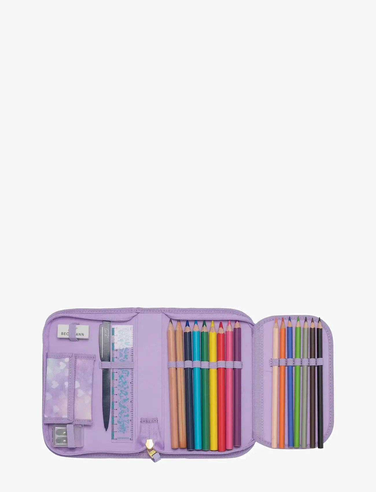 Beckmann Norway - Single section pencil case w/content, Unicorn Princess Purple - penalhuse - unicorn princess purple - 2