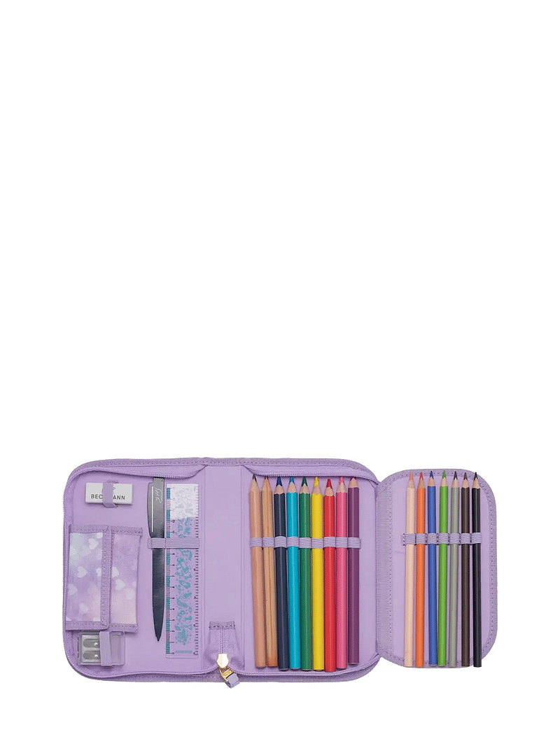Beckmann Norway - Single section pencil case w/content, Unicorn Princess Purple - penalhuse - unicorn princess purple - 2
