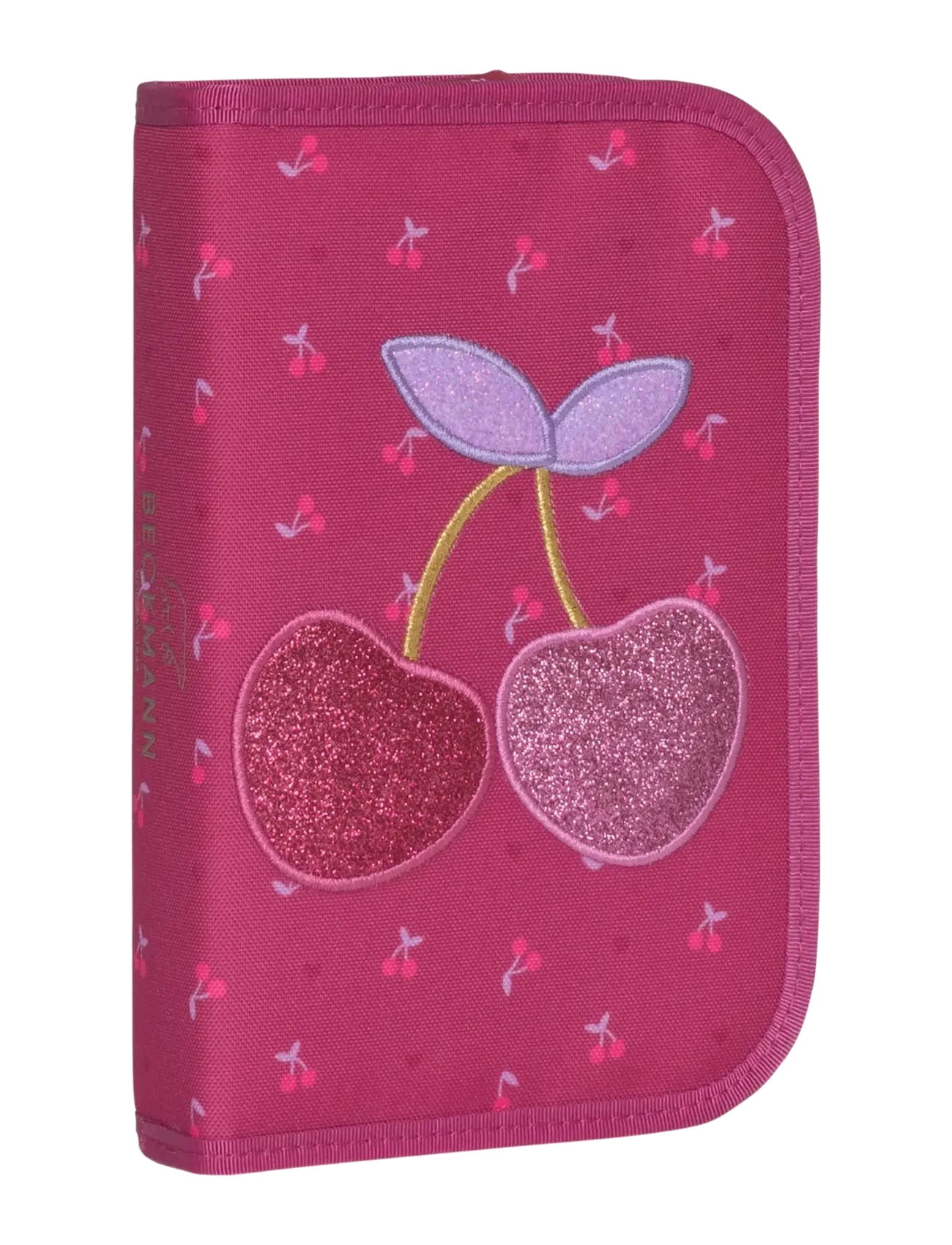 Beckmann Norway Single Section Pencil Case W/Content, Cherry, Børn, Enkelt Rum Kirsebær Penalhus, Pink, Str: ONE SIZE