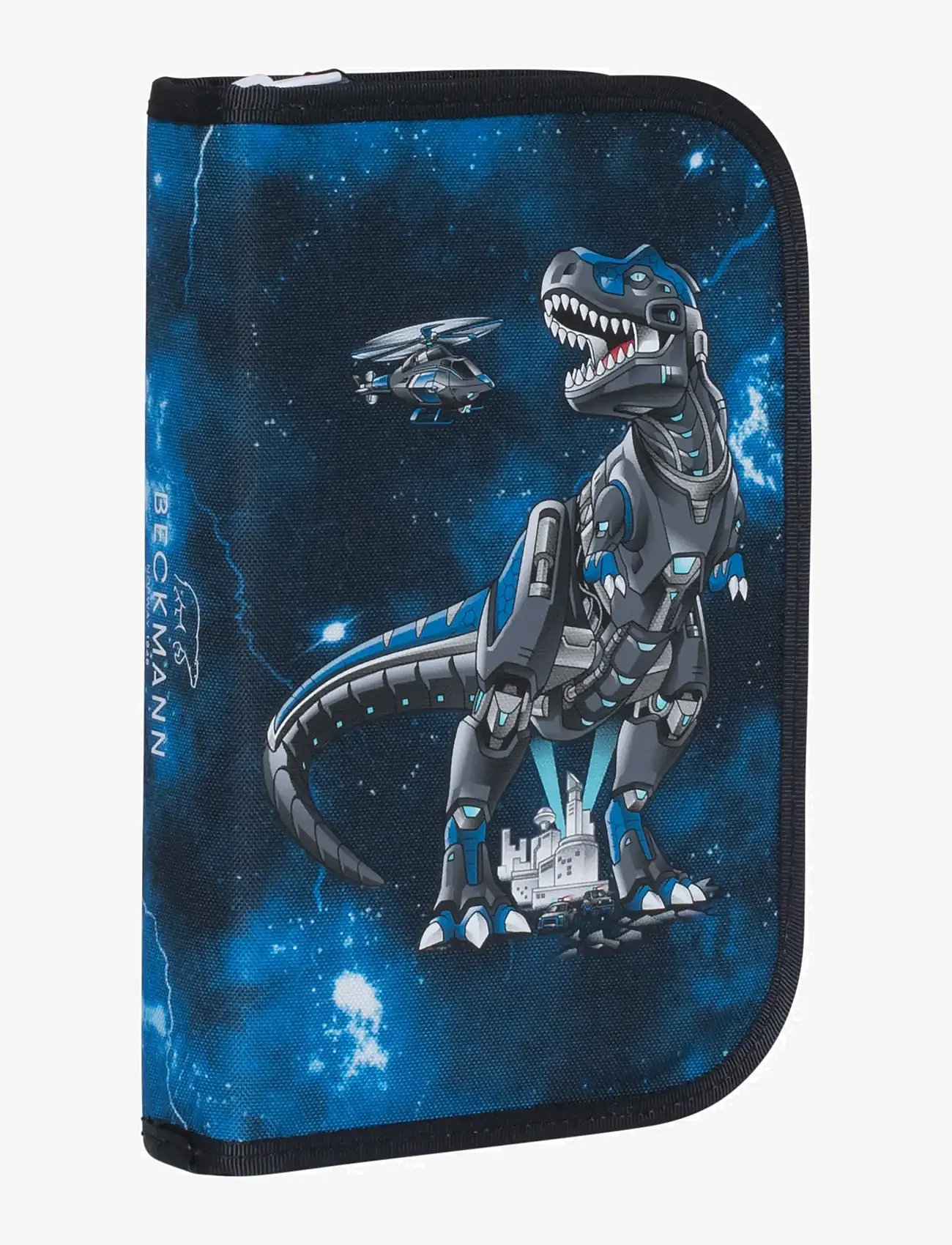 Beckmann Norway - Single section pencil case with content, Tech Rex - federmäppchen - black - 0