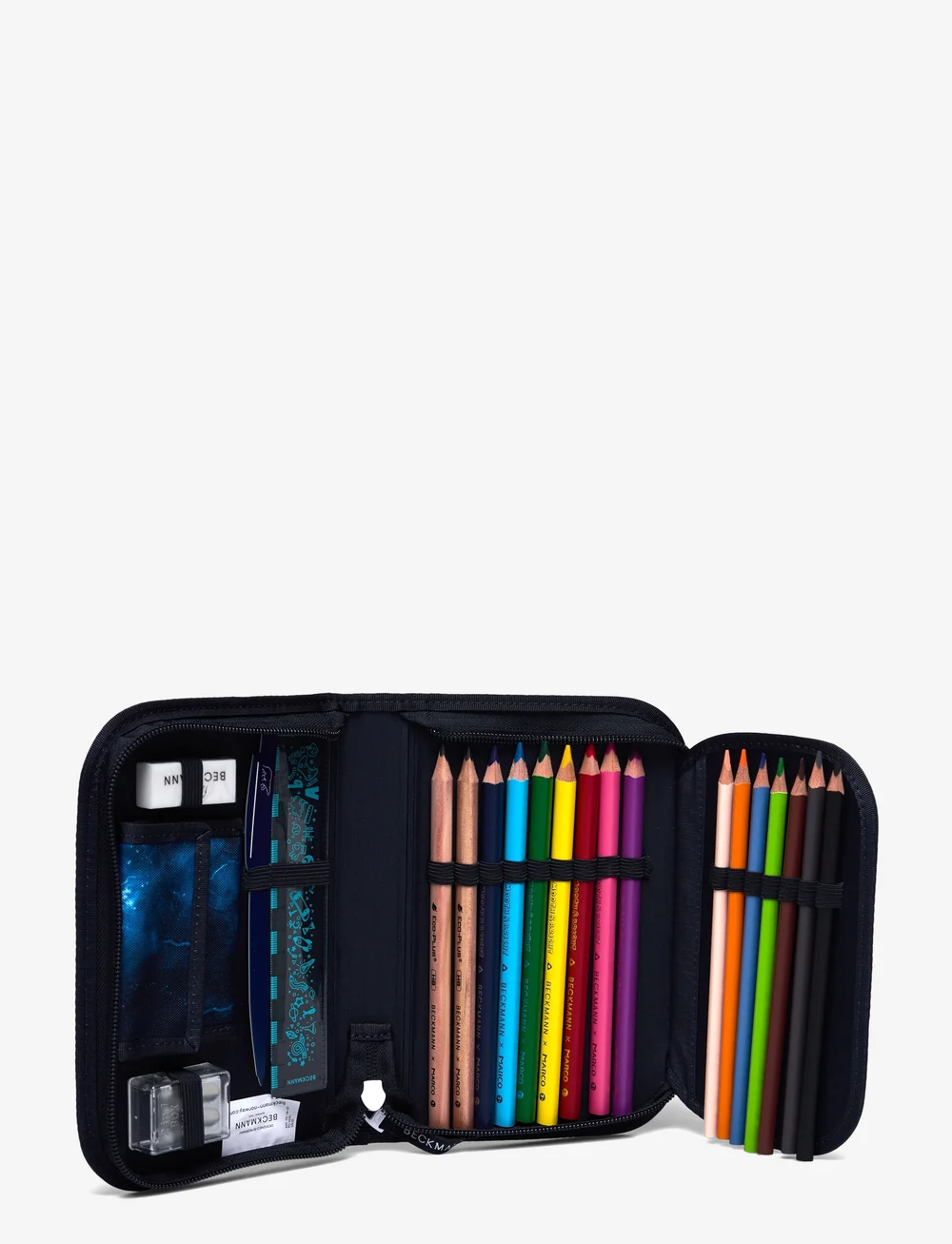 Beckmann Norway - Single section pencil case with content, Tech Rex - federmäppchen - black - 1