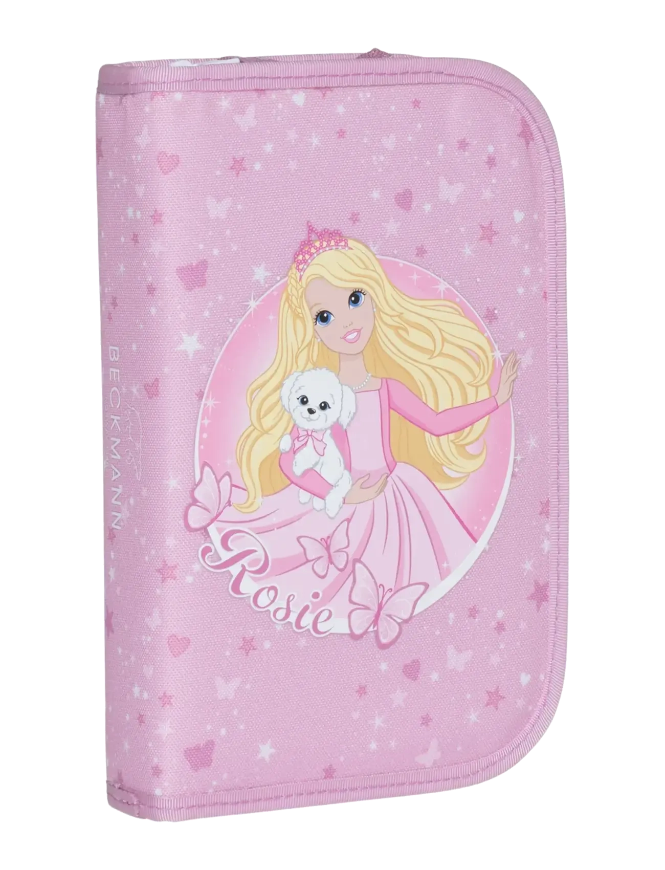 Beckmann Norway Single section pencil case with content, Rosie - Federmäppchen - PINK / pink/rose