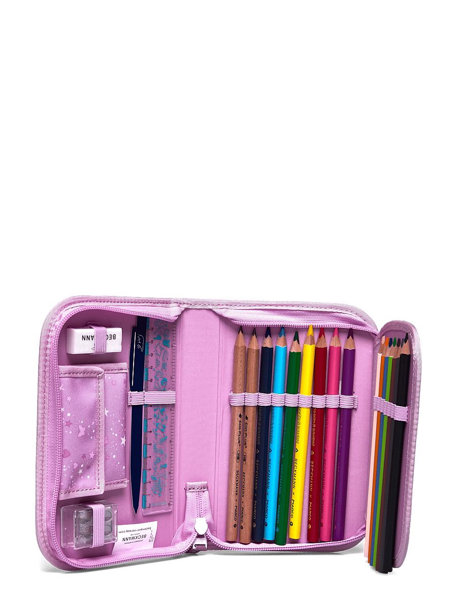 Beckmann Norway - Single section pencil case with content, Rosie - federmäppchen - pink - 1