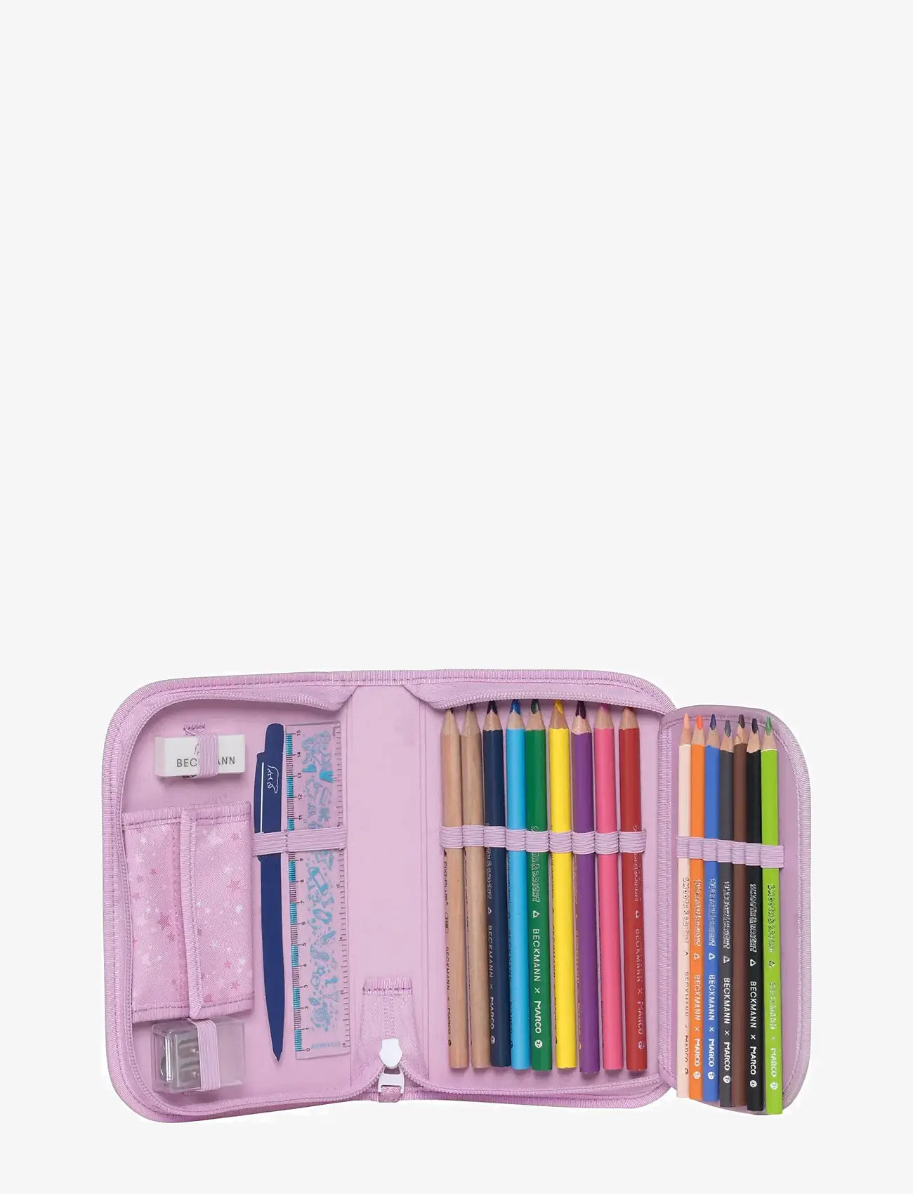 Beckmann Norway - Single section pencil case with content, Rosie - pencil cases - pink - 2