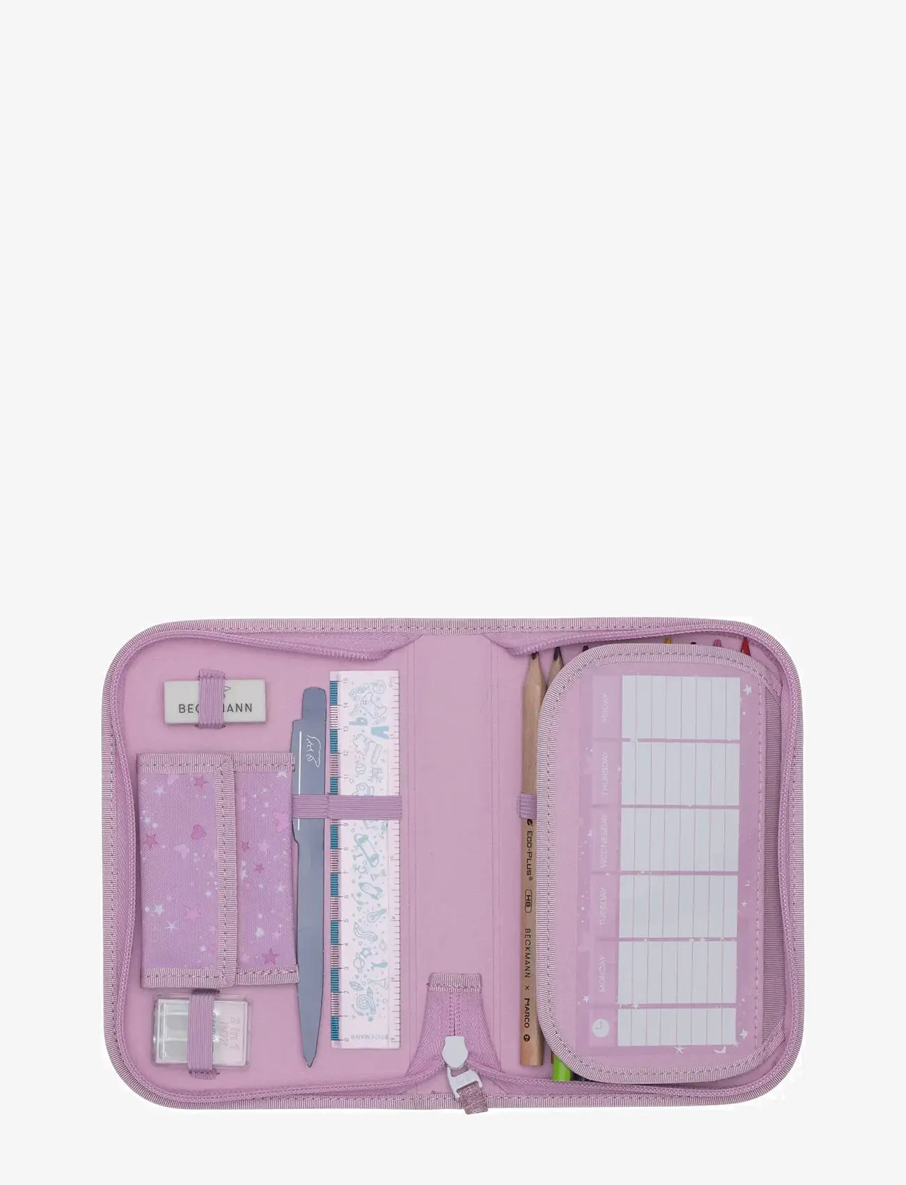 Beckmann Norway - Single section pencil case with content, Rosie - pencil cases - pink - 3