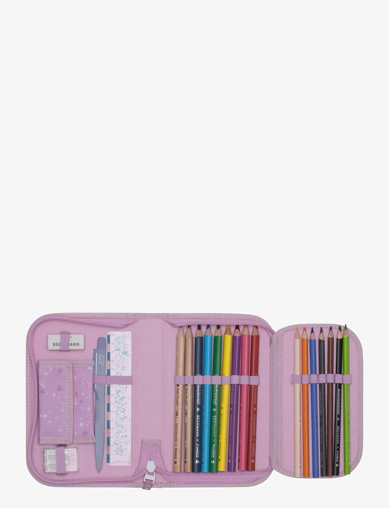 Beckmann Norway - Single section pencil case with content, Rosie - pencil cases - pink - 4