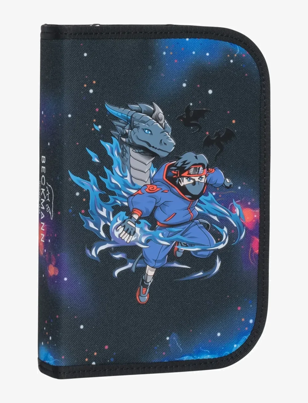 Beckmann Norway - Single section pencil case with content, Ninja Elements - federmäppchen - black - 0