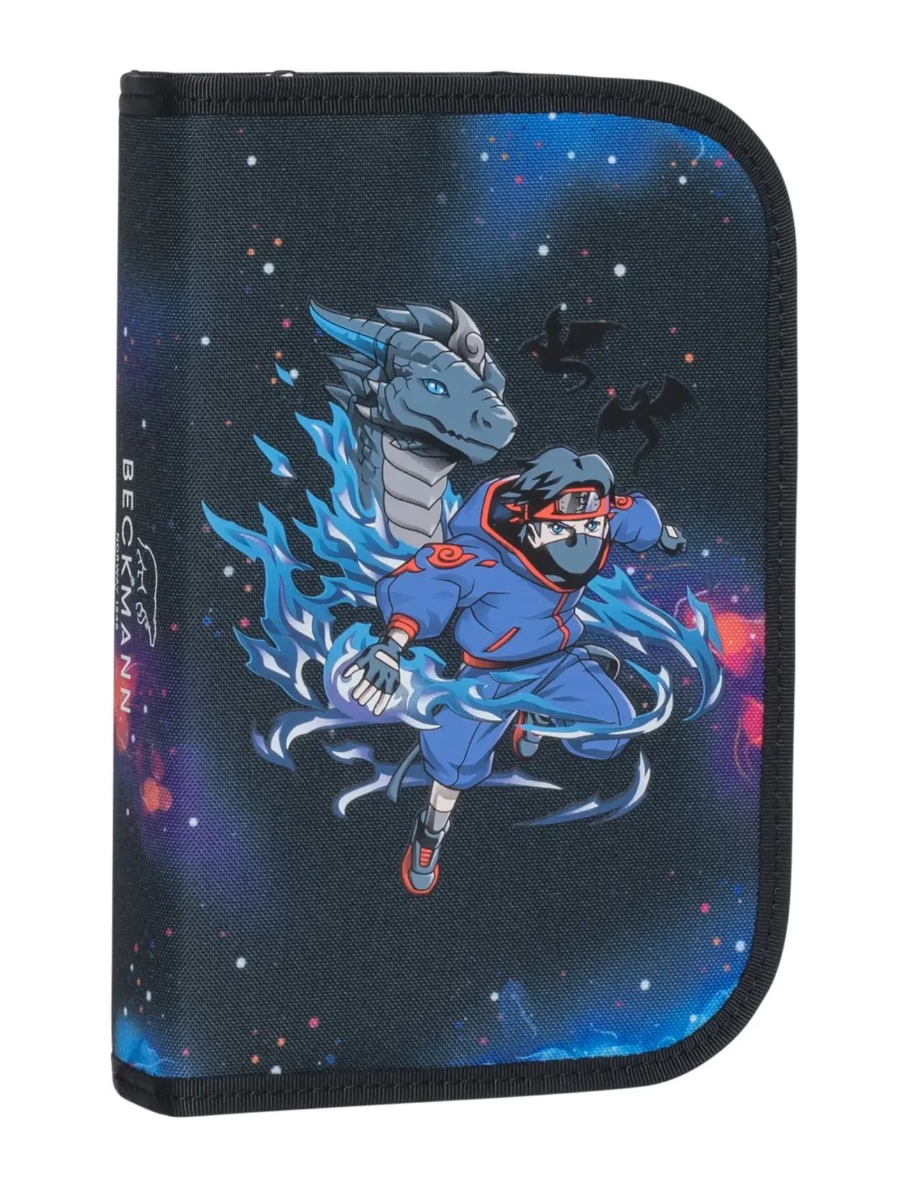 Beckmann Norway Single section pencil case with content, Ninja Elements - Väskor - BLACK / multi
