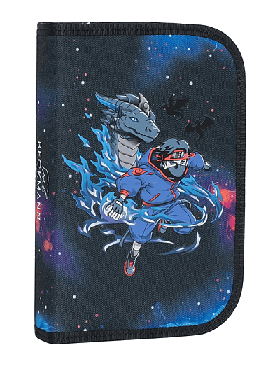 Single Section Pencil Case With Content, Ninja Elements - Penalhuse