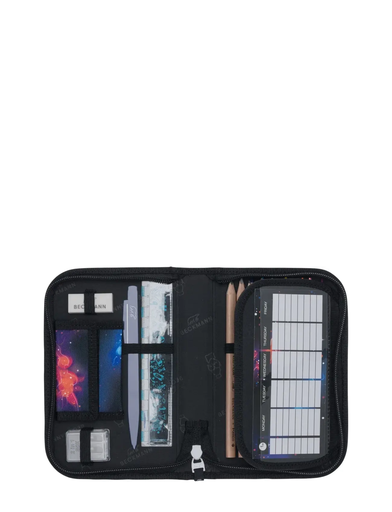 Beckmann Norway - Single section pencil case with content, Ninja Elements - pencil cases - black - 3