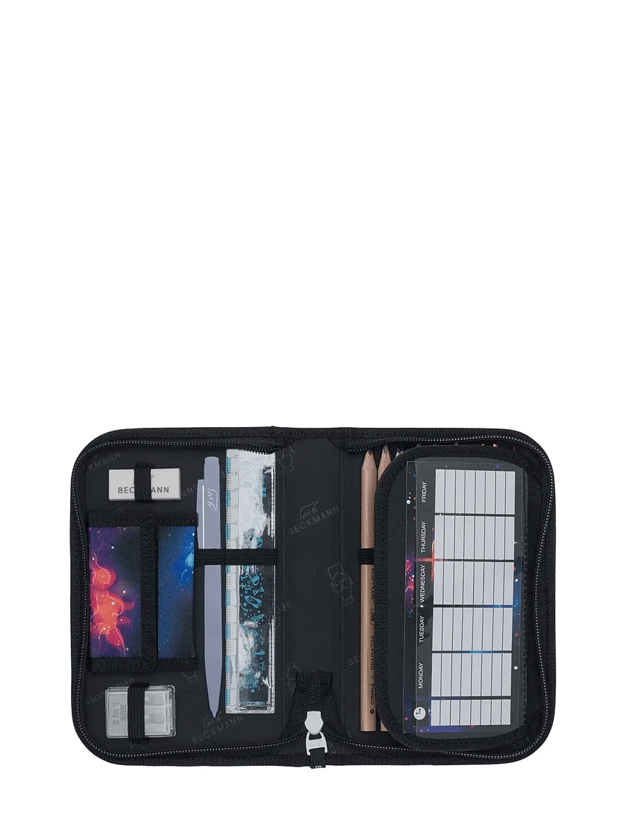 Beckmann Norway - Single section pencil case with content, Ninja Elements - pencil cases - black - 3