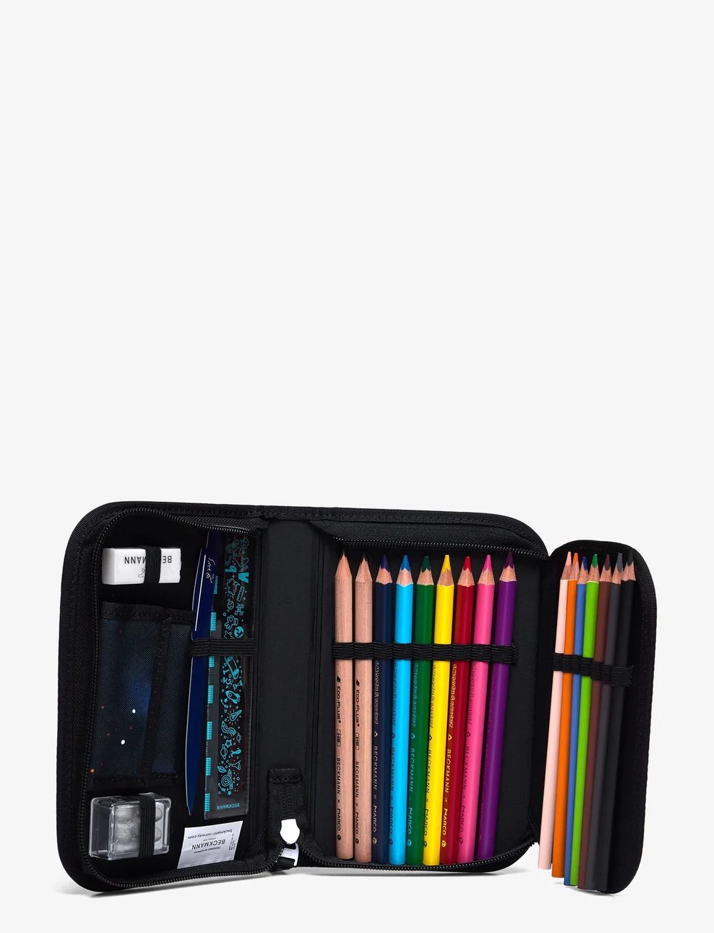 Beckmann Norway - Single section pencil case with content, Ninja Elements - federmäppchen - black - 4