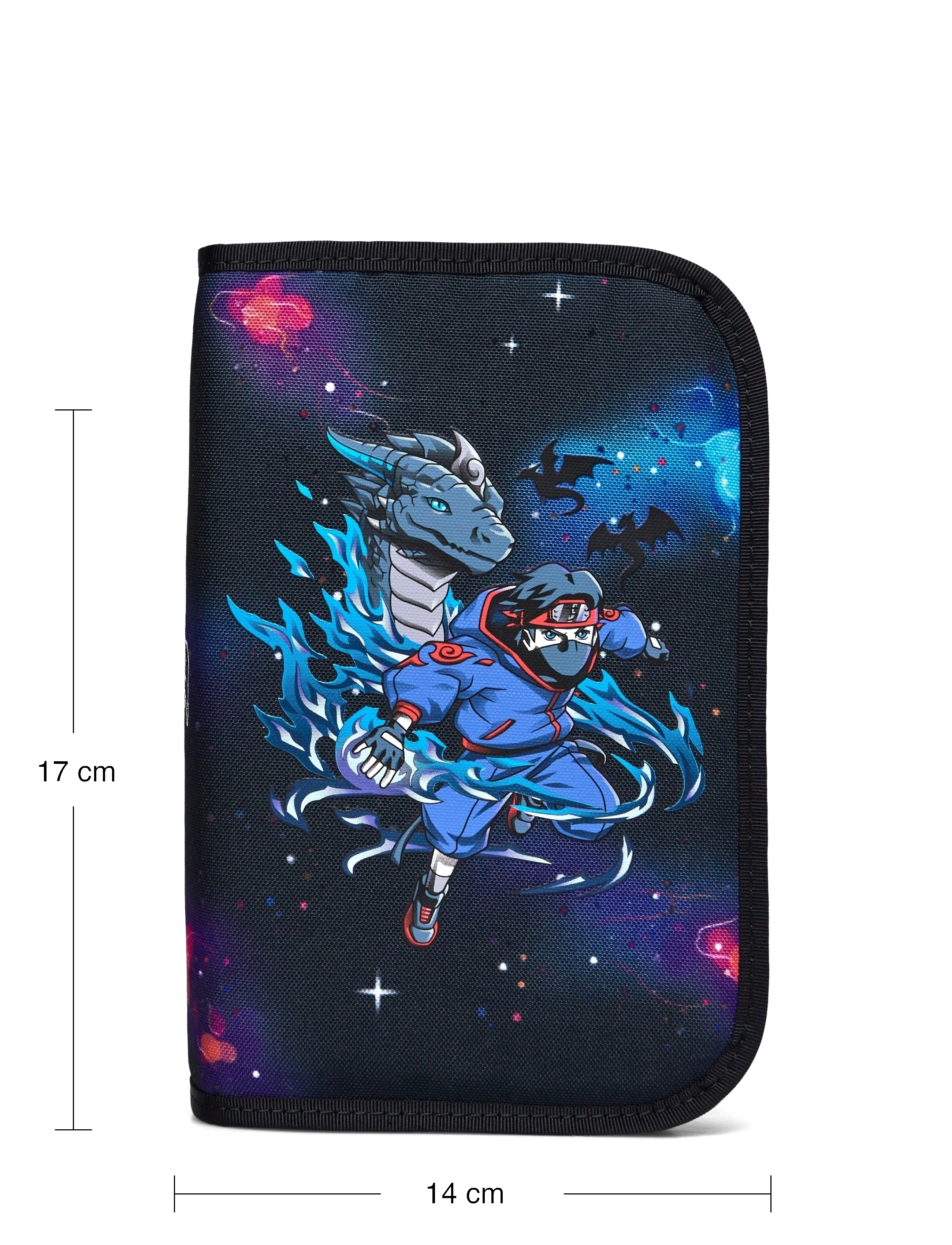 Beckmann Norway - Single section pencil case with content, Ninja Elements - pencil cases - black - 5