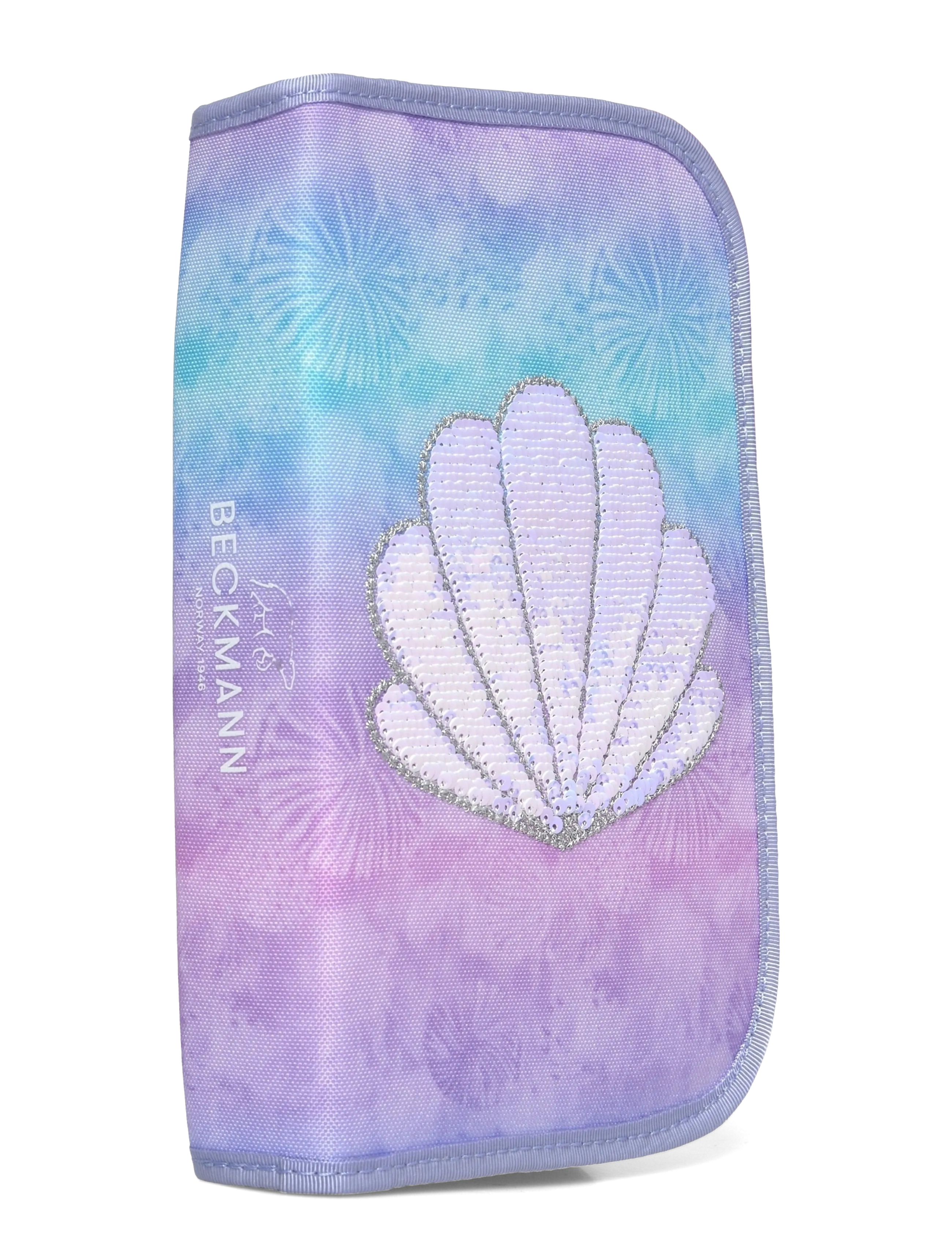 Beckmann Norway - Single section pencil case with content, Seashell - purple - 2