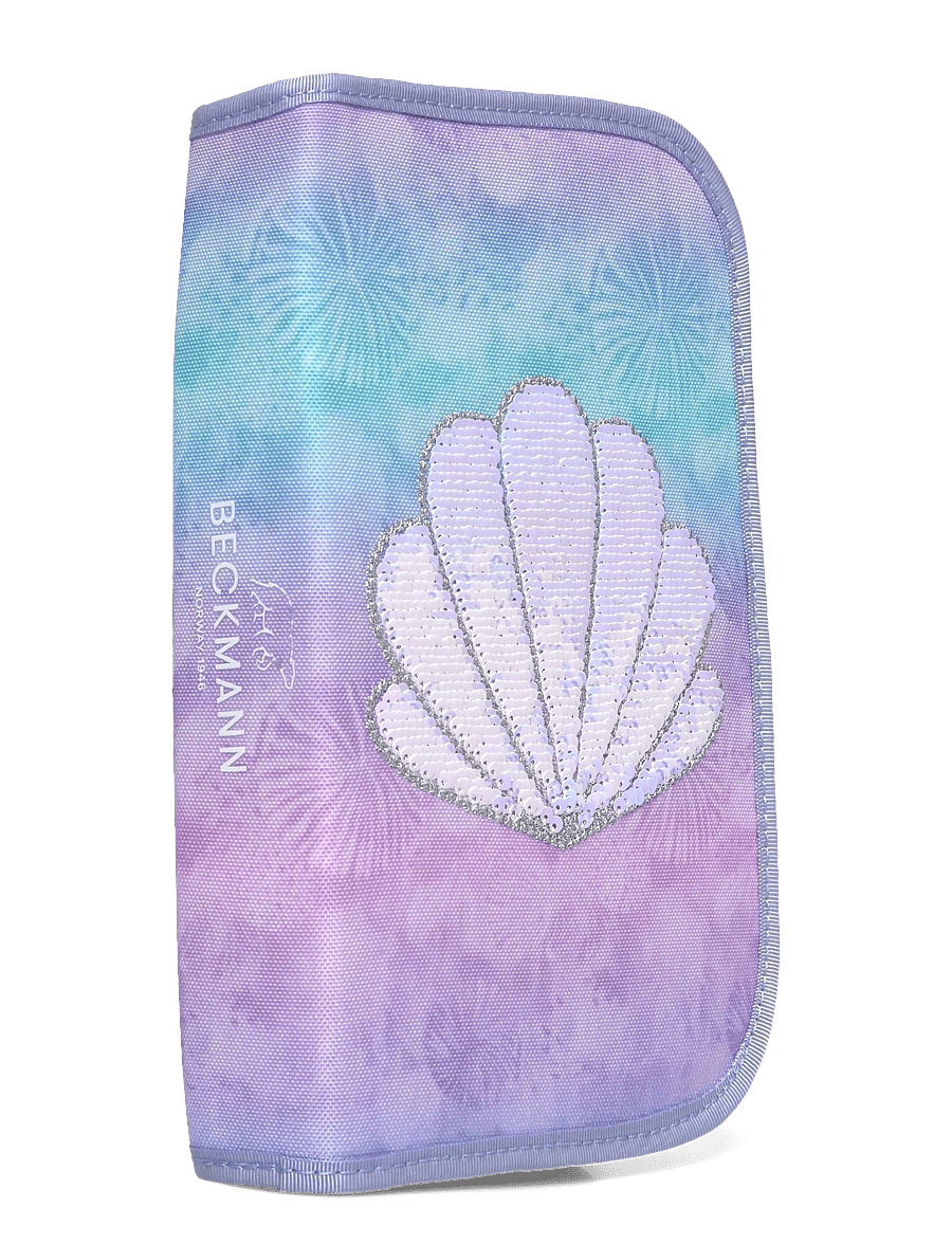 Beckmann Norway - Single section pencil case with content, Seashell - purple - 2