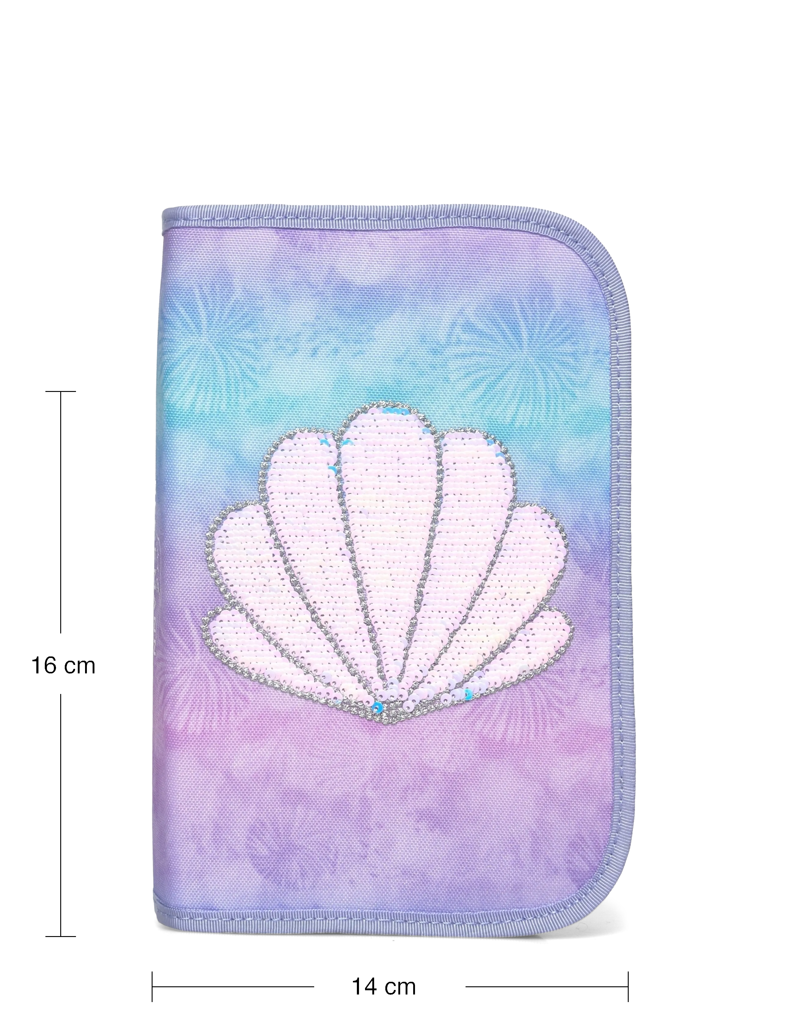 Beckmann Norway - Single section pencil case with content, Seashell - purple - 3