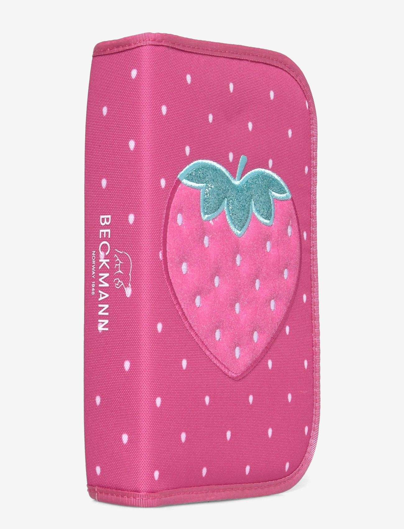 Beckmann Norway - Single section pencil case with content, Strawberry - federmäppchen - pink - 2