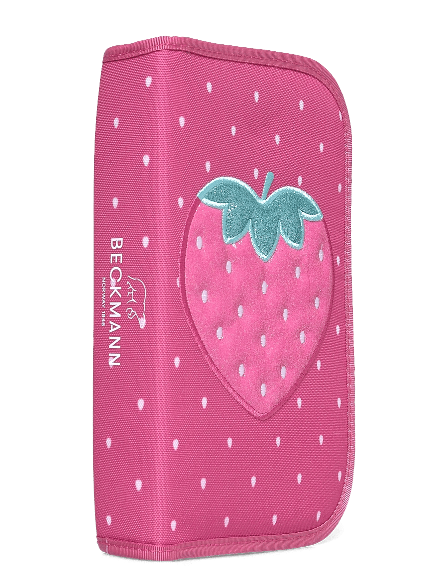Beckmann Norway - Single section pencil case with content, Strawberry - penalhuse - pink - 2