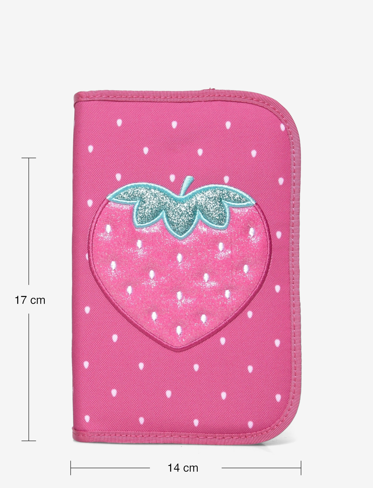 Beckmann Norway - Single section pencil case with content, Strawberry - federmäppchen - pink - 3