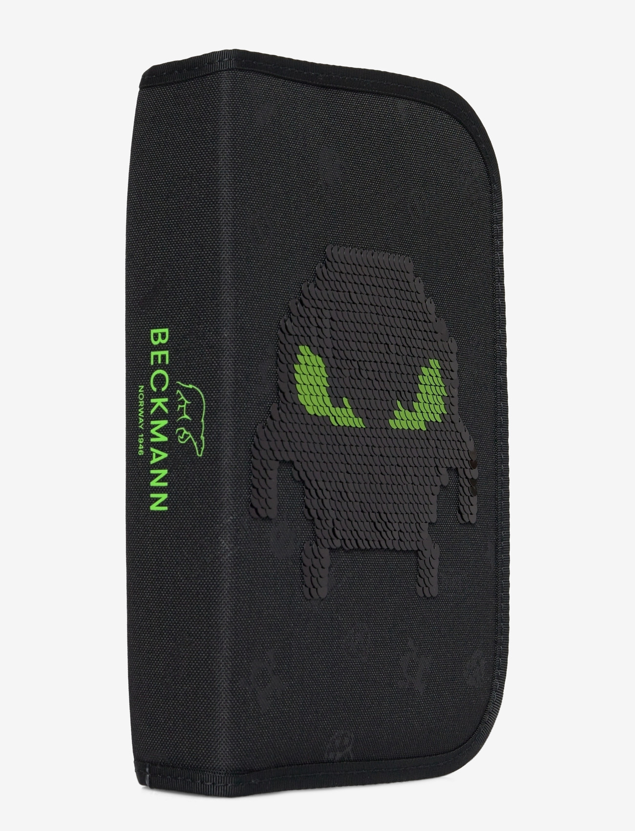 Beckmann Norway - Single section pencil case with content, Pixel - federmäppchen - black - 2