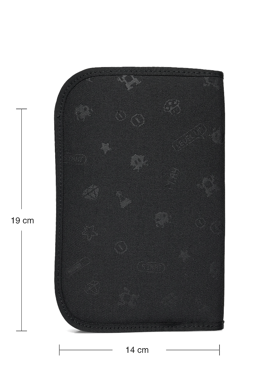 Beckmann Norway - Single section pencil case with content, Pixel - pennfodral - black - 4
