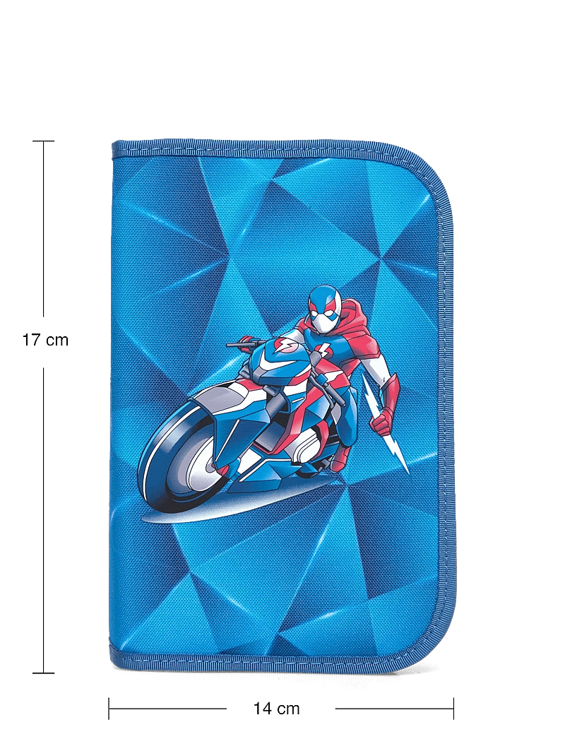 Beckmann Norway - Single section pencil case with content, Blue Lightning - federmäppchen - blue - 3