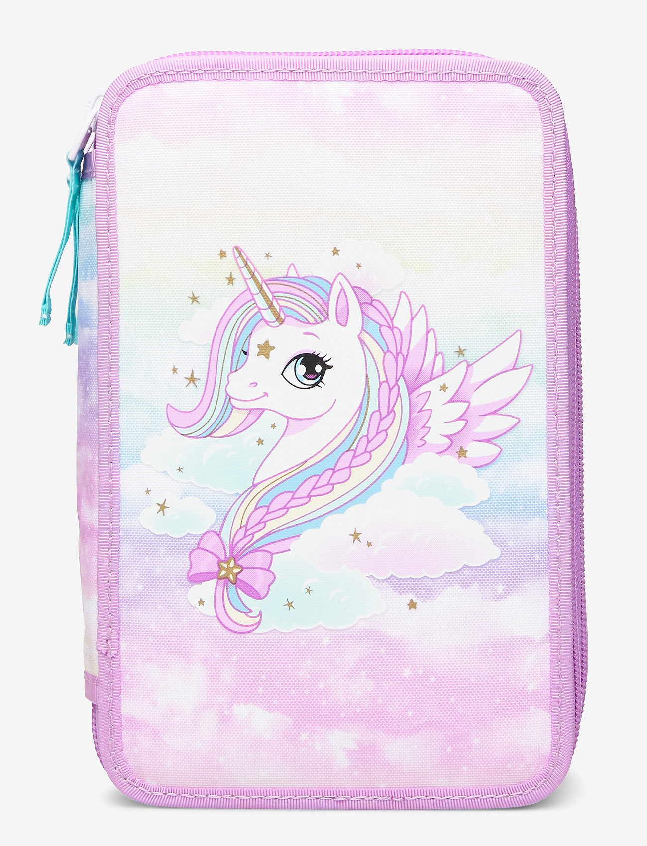 Beckmann of Norway - Three-section pencil case - Unicorn - pink - 0