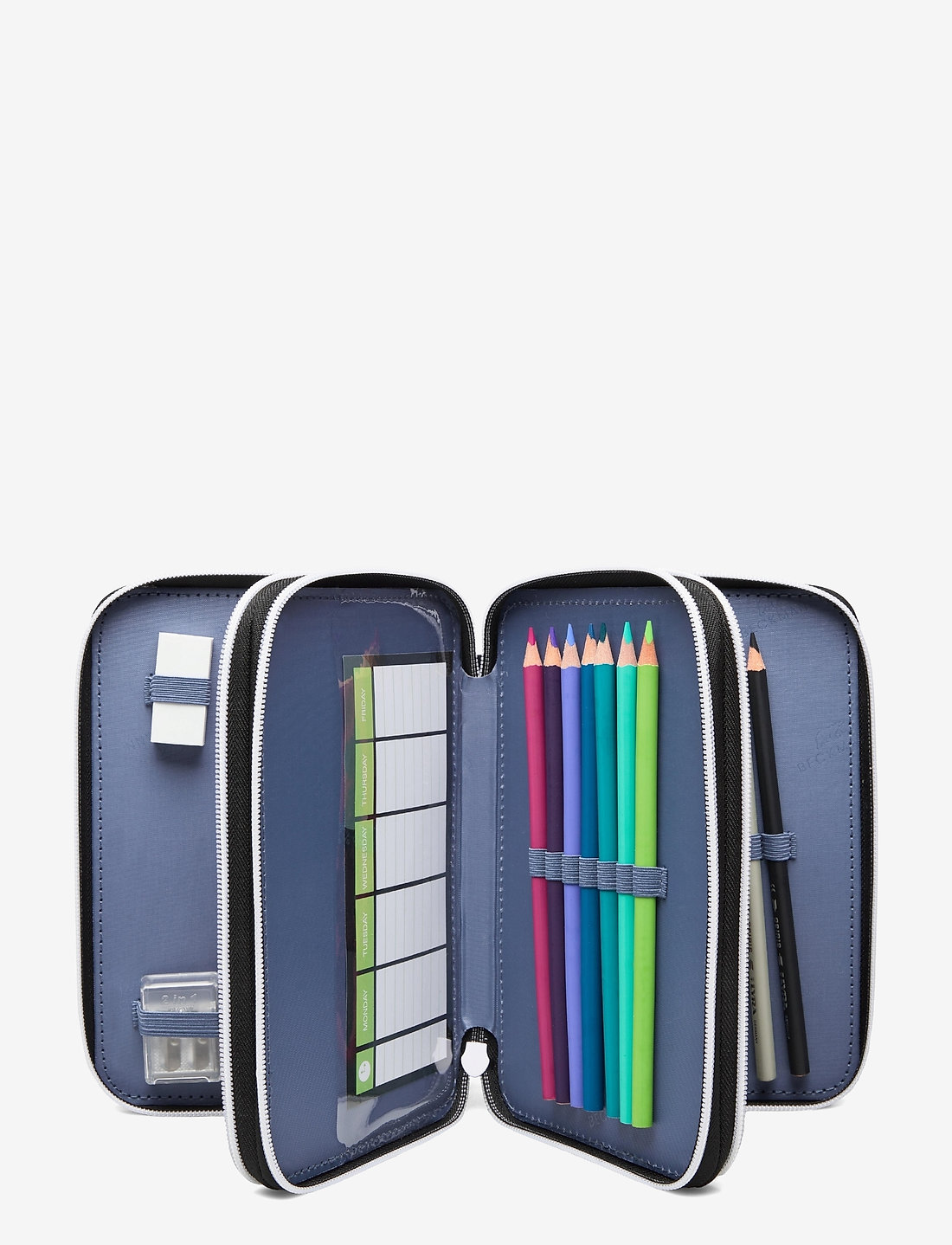 Beckmann Norway - Three-section pencil case - Camo Rex - federmäppchen - black - 1