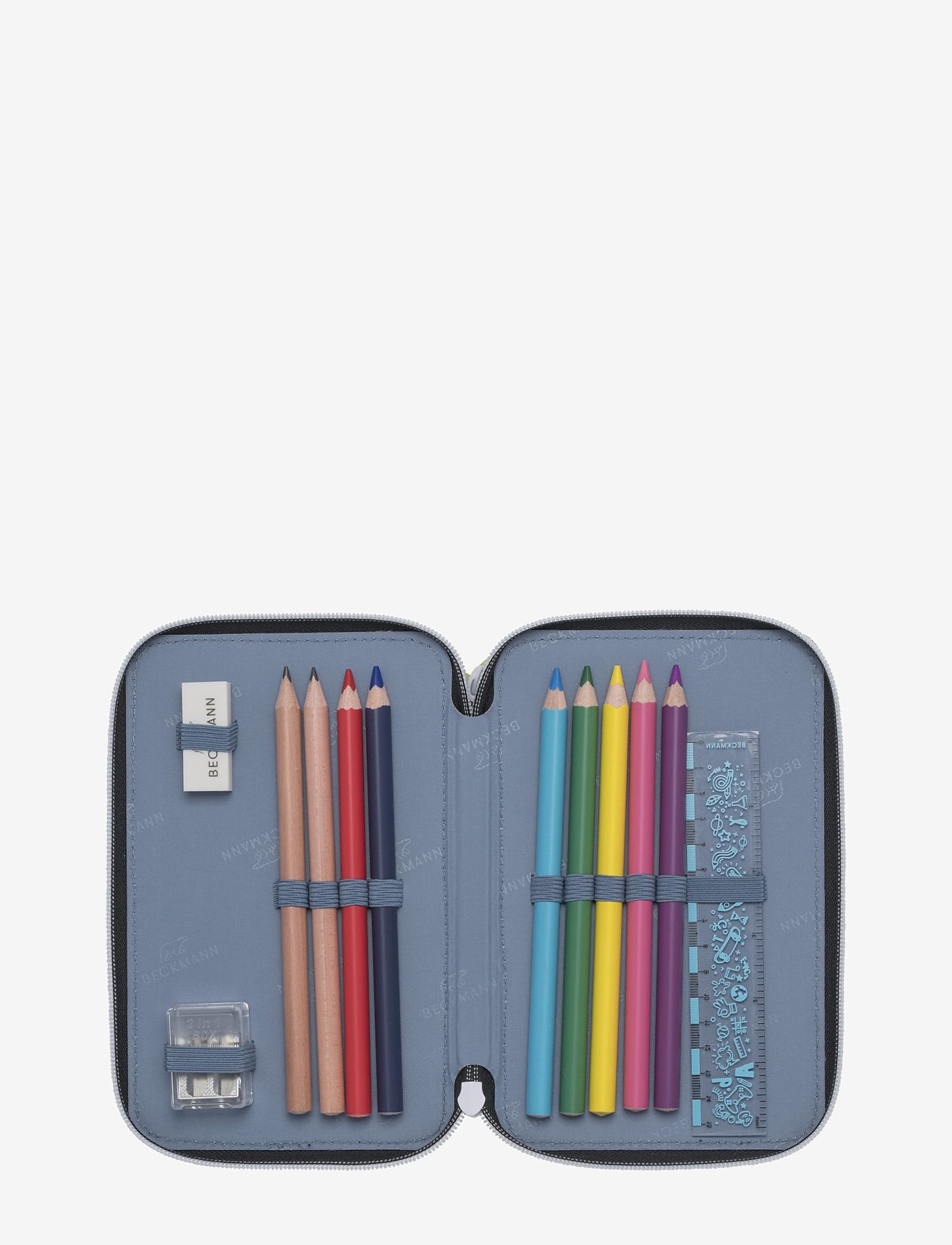 Beckmann Norway - Three-section pencil case - Camo Rex - penalhuse - black - 2