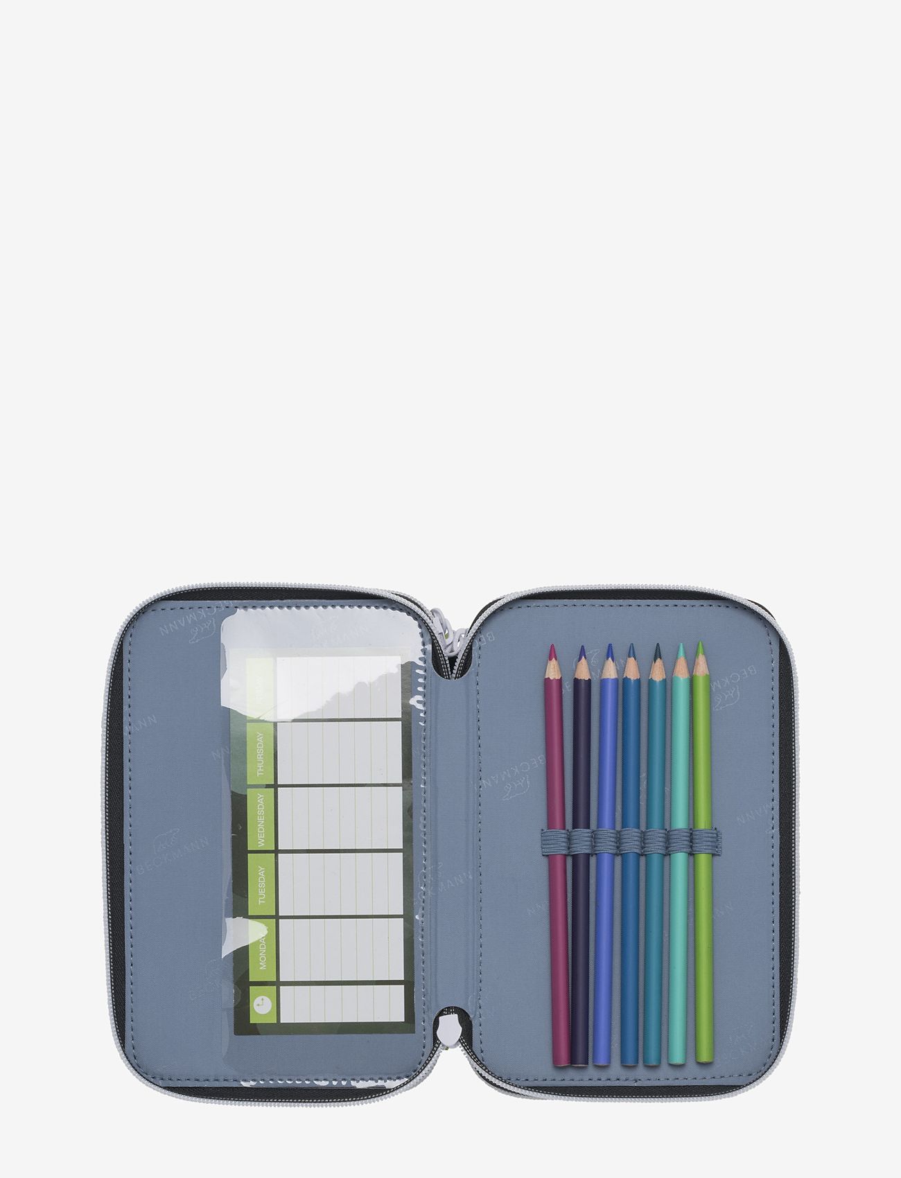 Beckmann Norway - Three-section pencil case - Camo Rex - penalhuse - black - 3