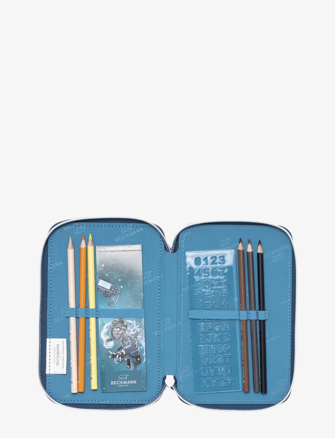 Beckmann Norway - Three-section pencil case - Ninja Master - rankinės - green - 4