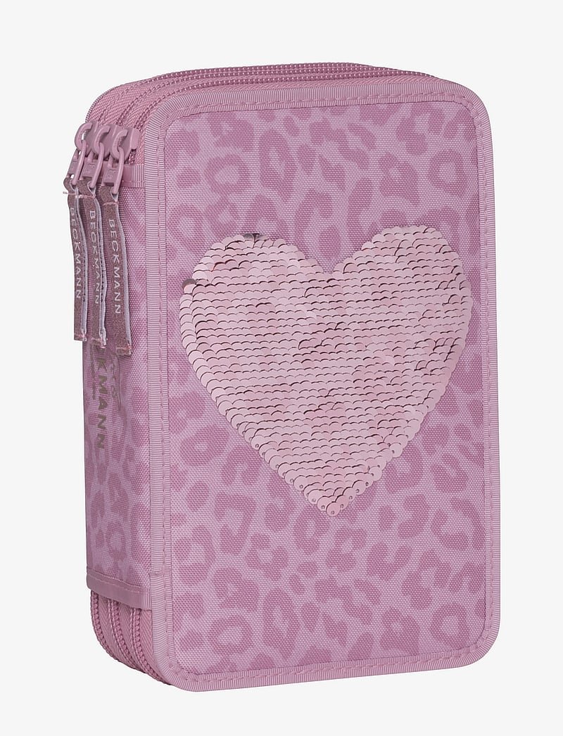 Beckmann Norway - Three-section pencil case - Furry - federmäppchen - pink - 2