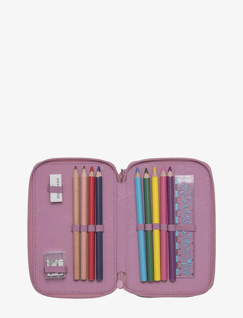 Beckmann Norway - Three-section pencil case - Furry - federmäppchen - pink - 3