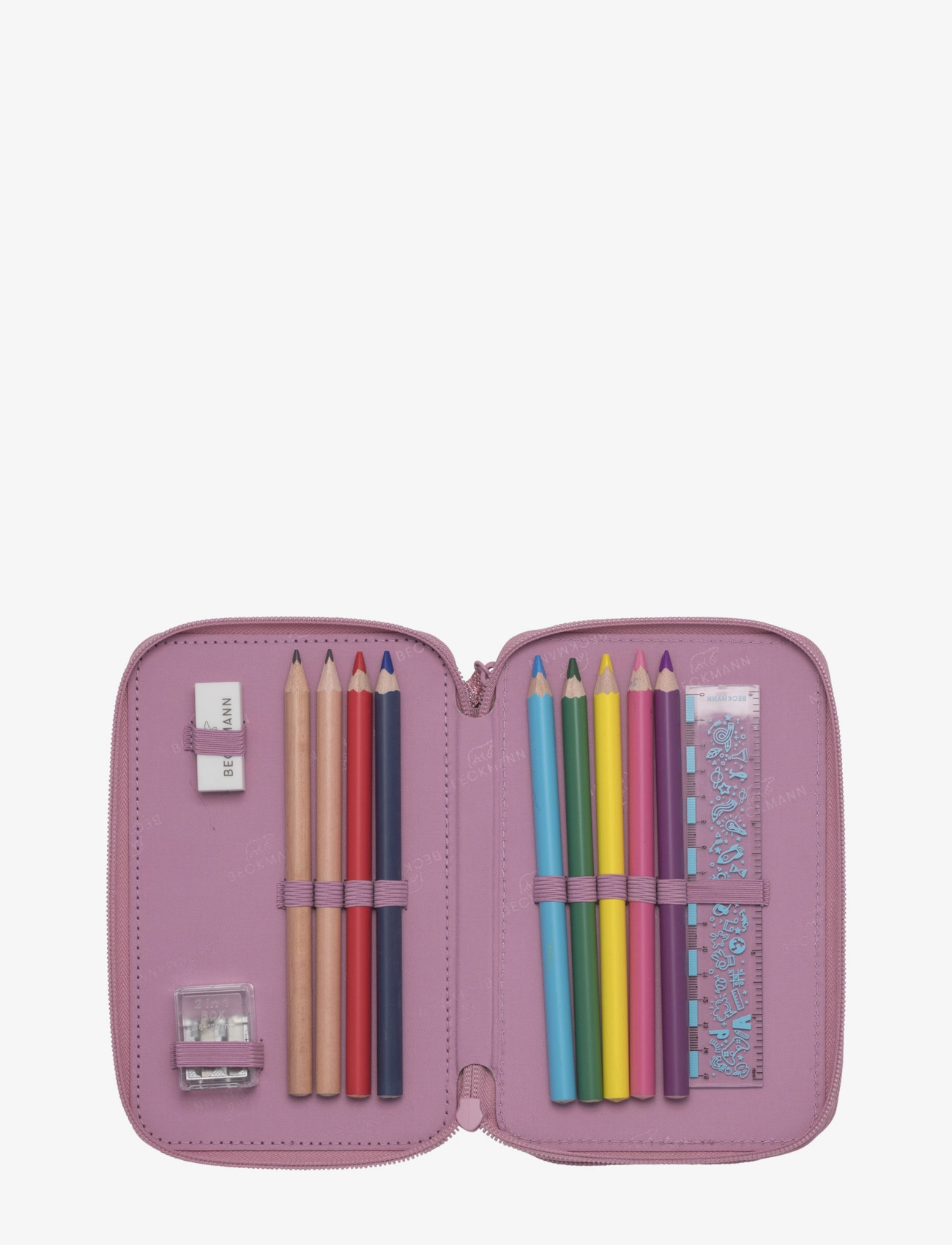 Beckmann Norway - Three-section pencil case - Furry - penalhuse - pink - 3