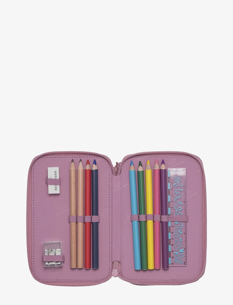 Beckmann Norway - Three-section pencil case - Furry - penalhuse - pink - 3
