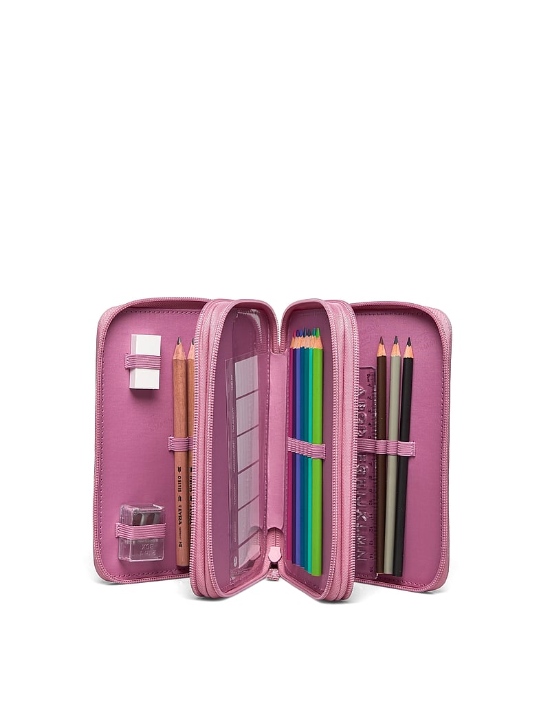 Beckmann Norway - Three-section pencil case - Furry - federmäppchen - pink - 5