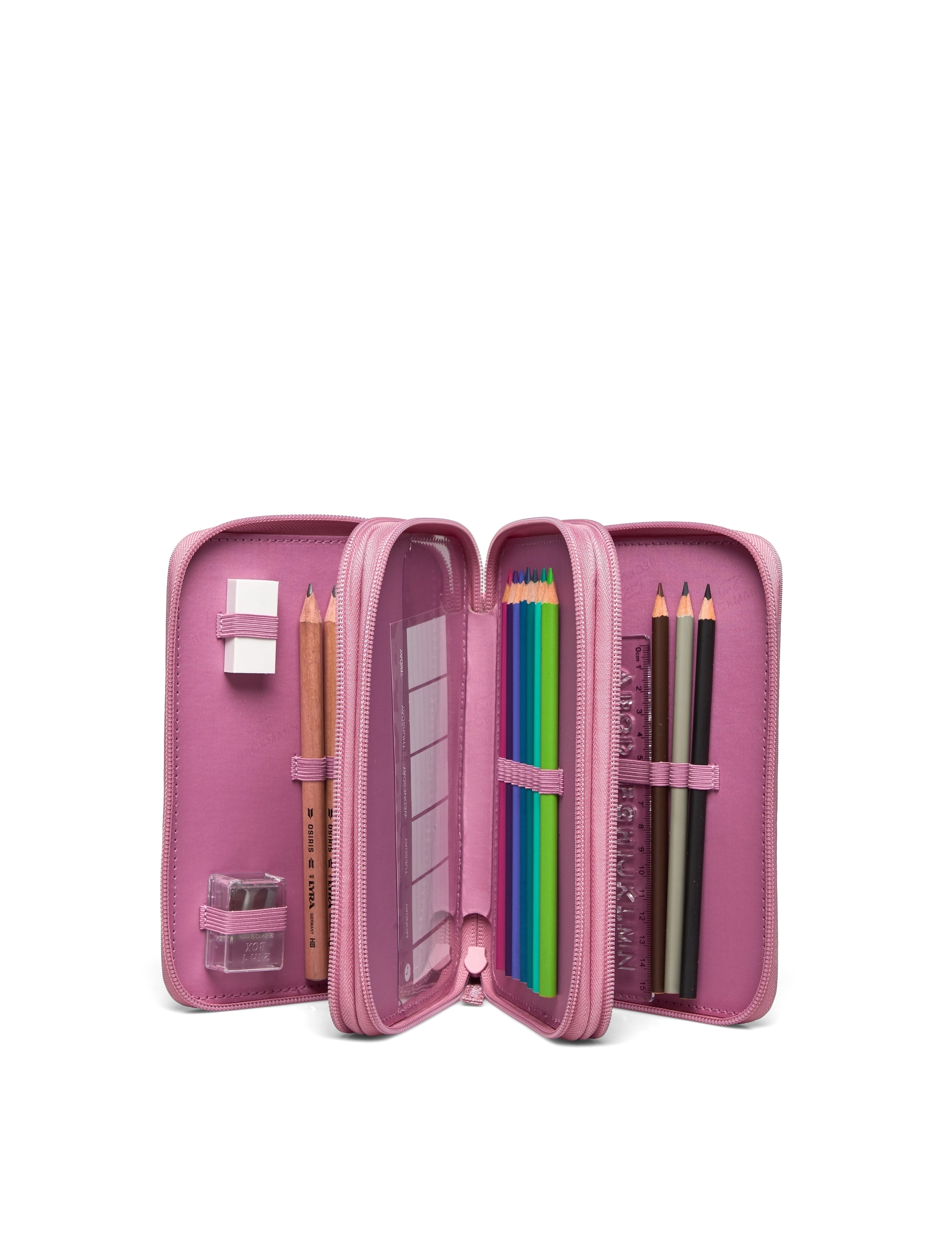 Beckmann Norway - Three-section pencil case - Furry - penalhuse - pink - 5