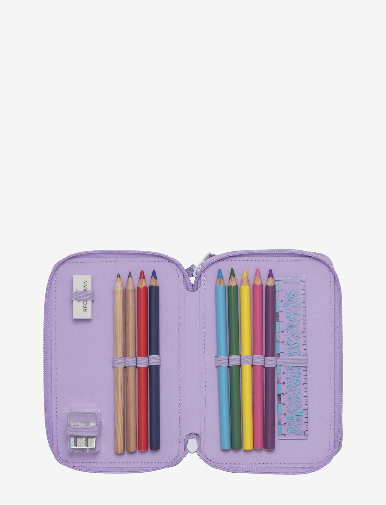 Beckmann Norway - Three section pencil case w/content - Candy - pennfodral - candy - 1