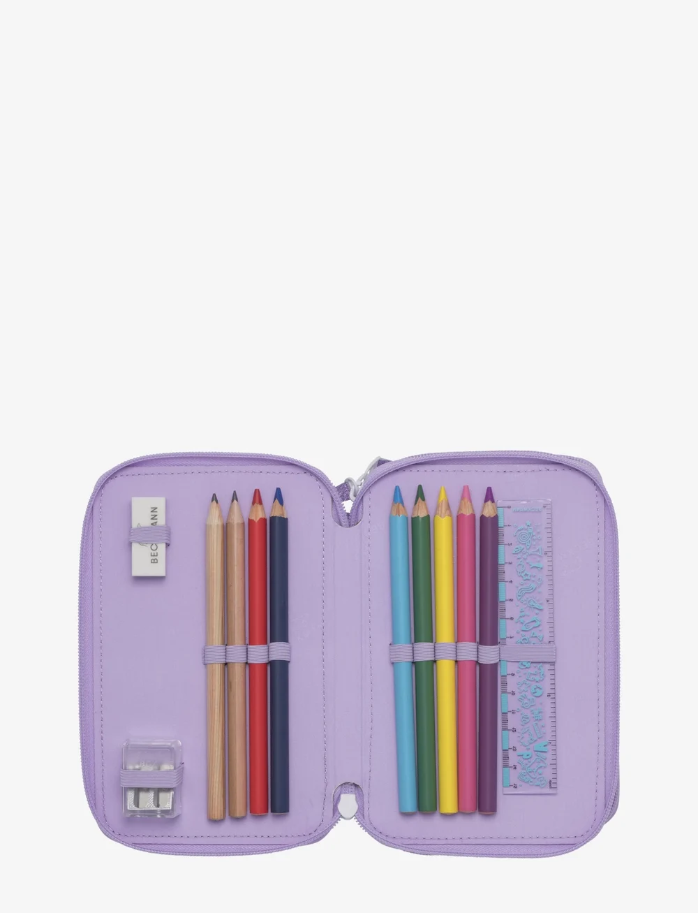 Beckmann Norway - Three section pencil case w/content - Candy - federmäppchen - candy - 1