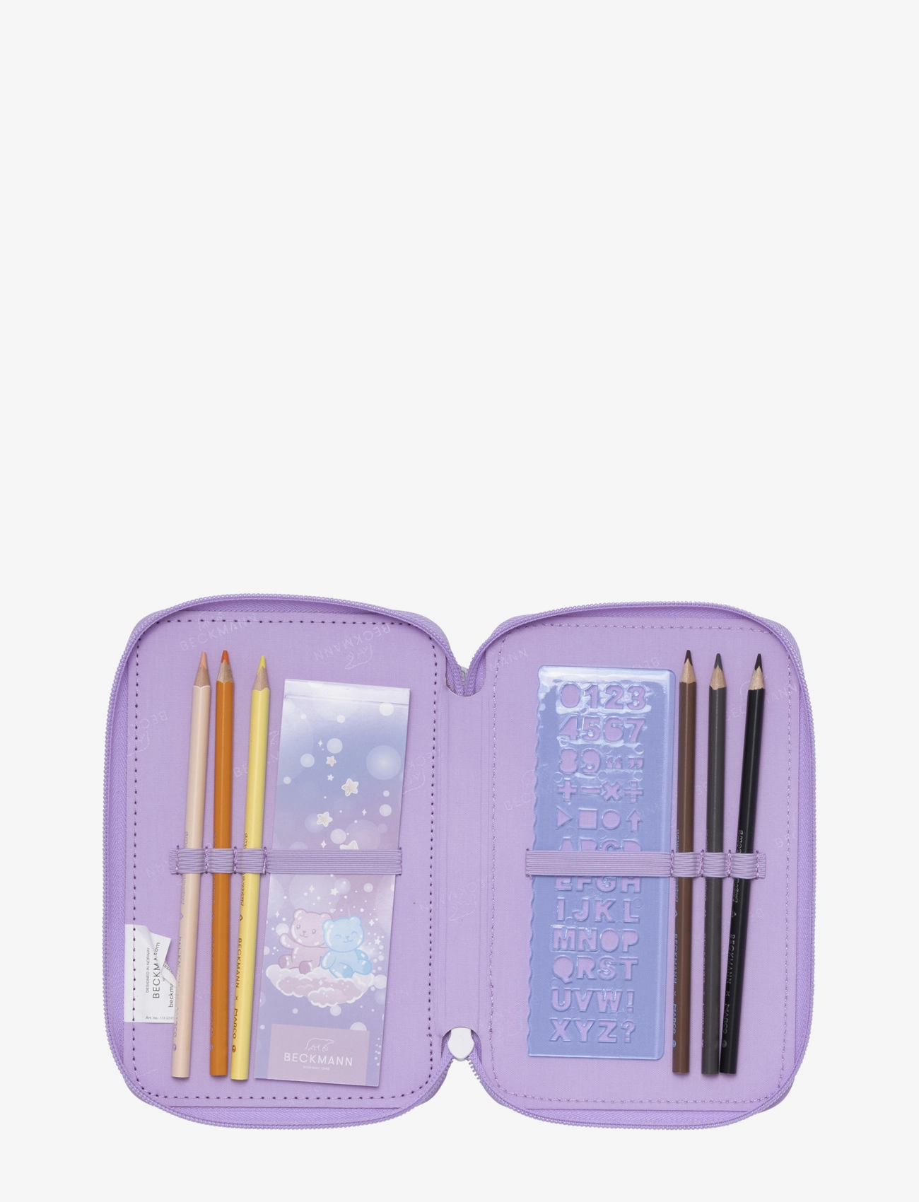Beckmann Norway - Three section pencil case w/content - Candy - piórniki - candy - 3