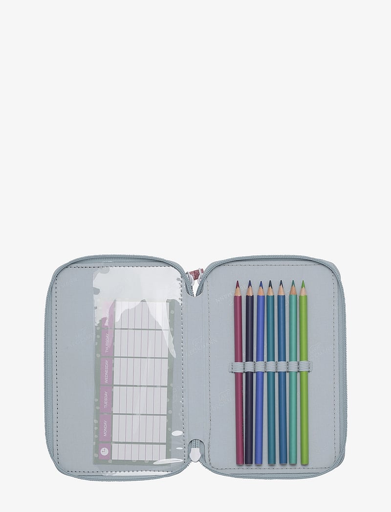 Beckmann Norway - Three section pencil case w/content, Forest Deer Dusty Mint - pinalid - forest deer dusty mint - 1