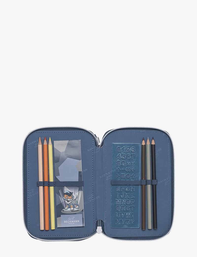 Beckmann Norway - Three section pencil case w/content, Tiger Race - pinalid - tiger race - 1