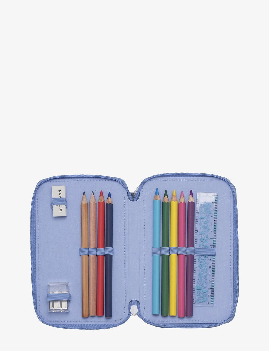 Beckmann Norway - Three section pencil case w/content - Unicorn Princess Ice B - Étuis à crayons - unicorn princess ice blue - 1
