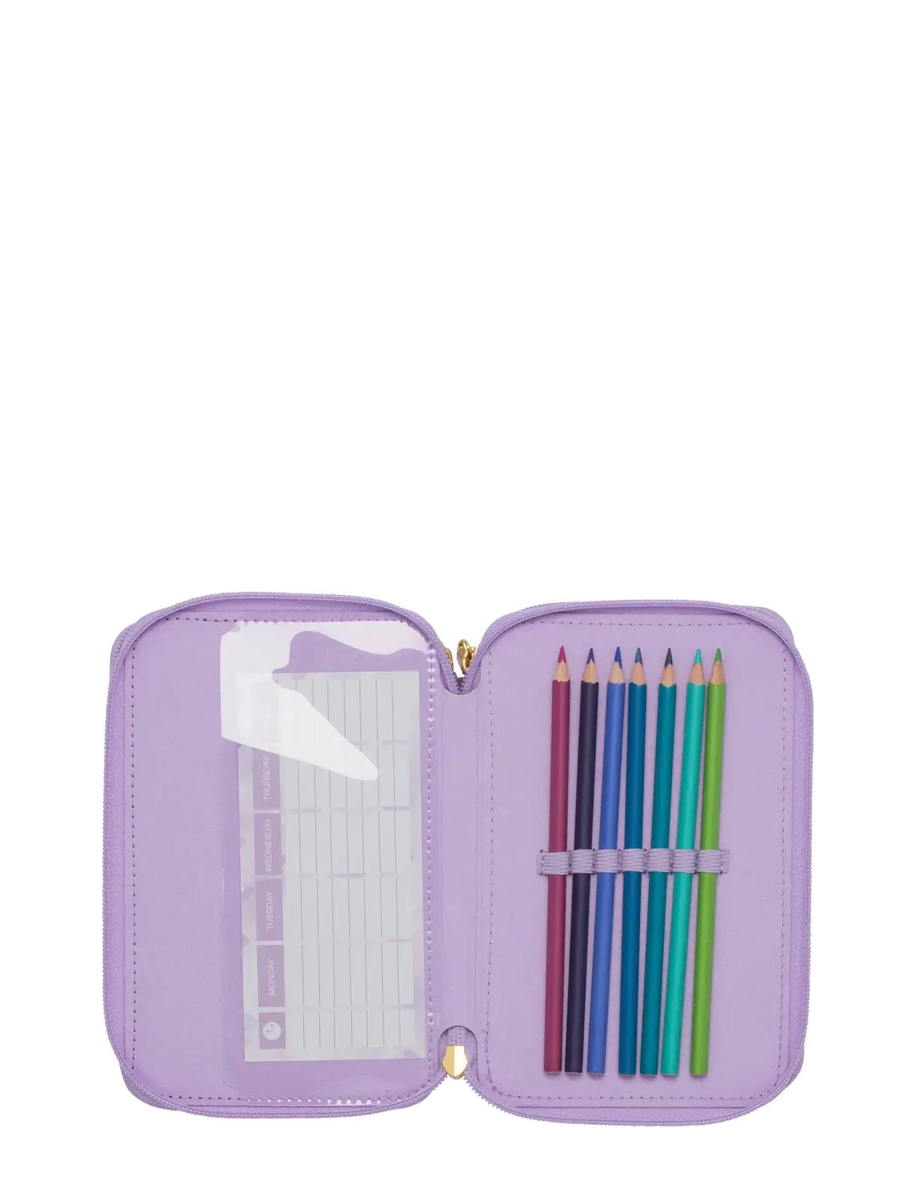 Beckmann Norway - Three section pencil case w/content, Unicorn Princess Purple - federmäppchen - unicorn princess purple - 2