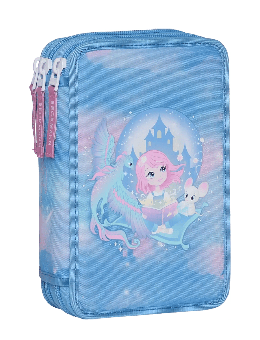 Beckmann Norway - Three section pencil case w/content, Fairytale - federmäppchen - fairytale - 0