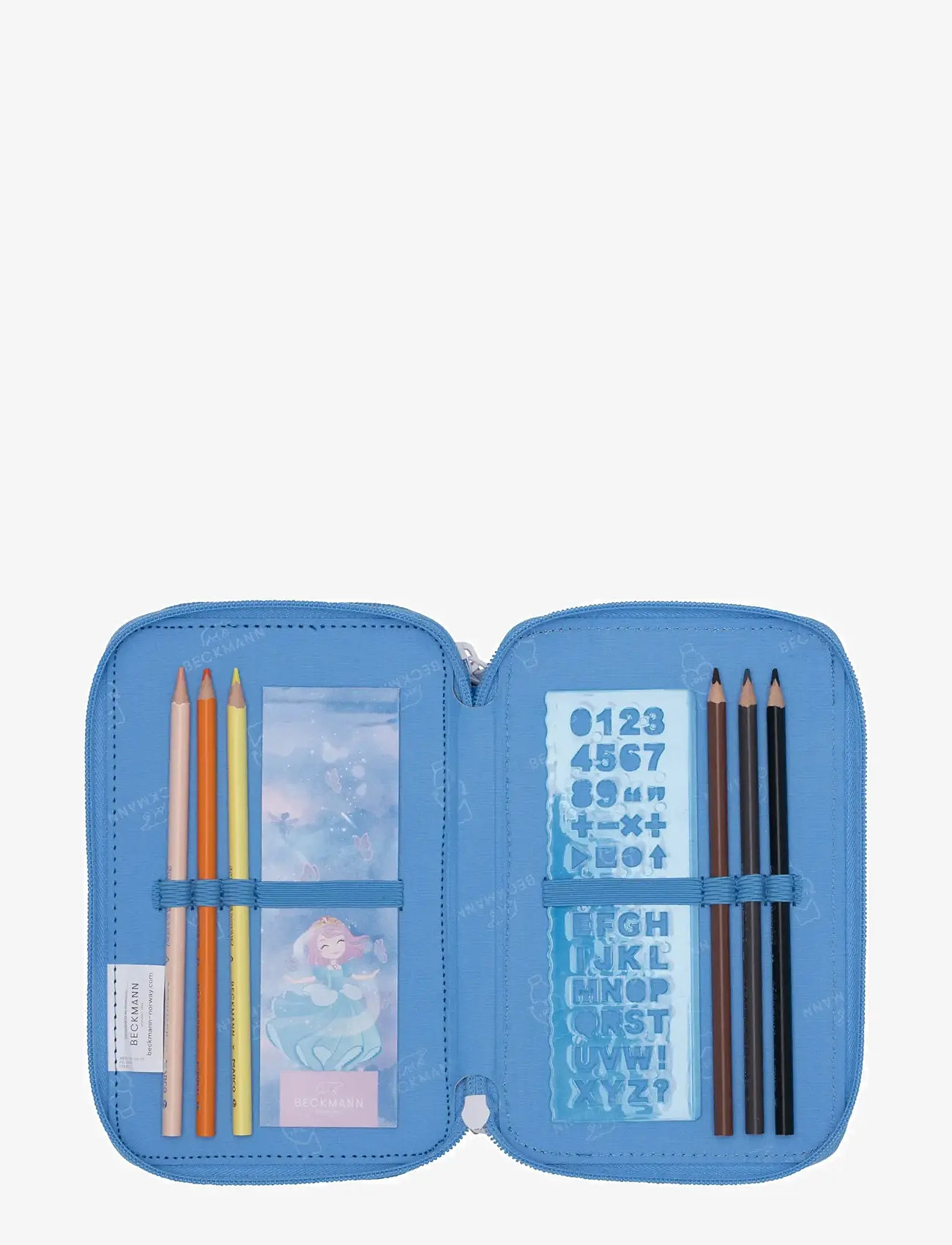Beckmann Norway - Three section pencil case w/content, Fairytale - pinalid - fairytale - 3