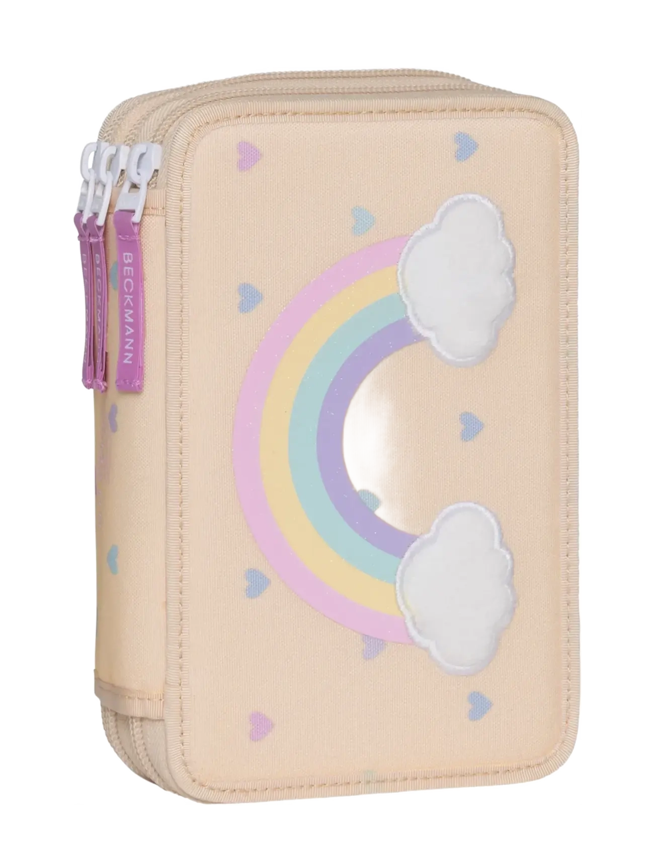 Beckmann Norway Three section pencil case w/content, Yellow Heart - Kotid - YELLOW HEART / yellow