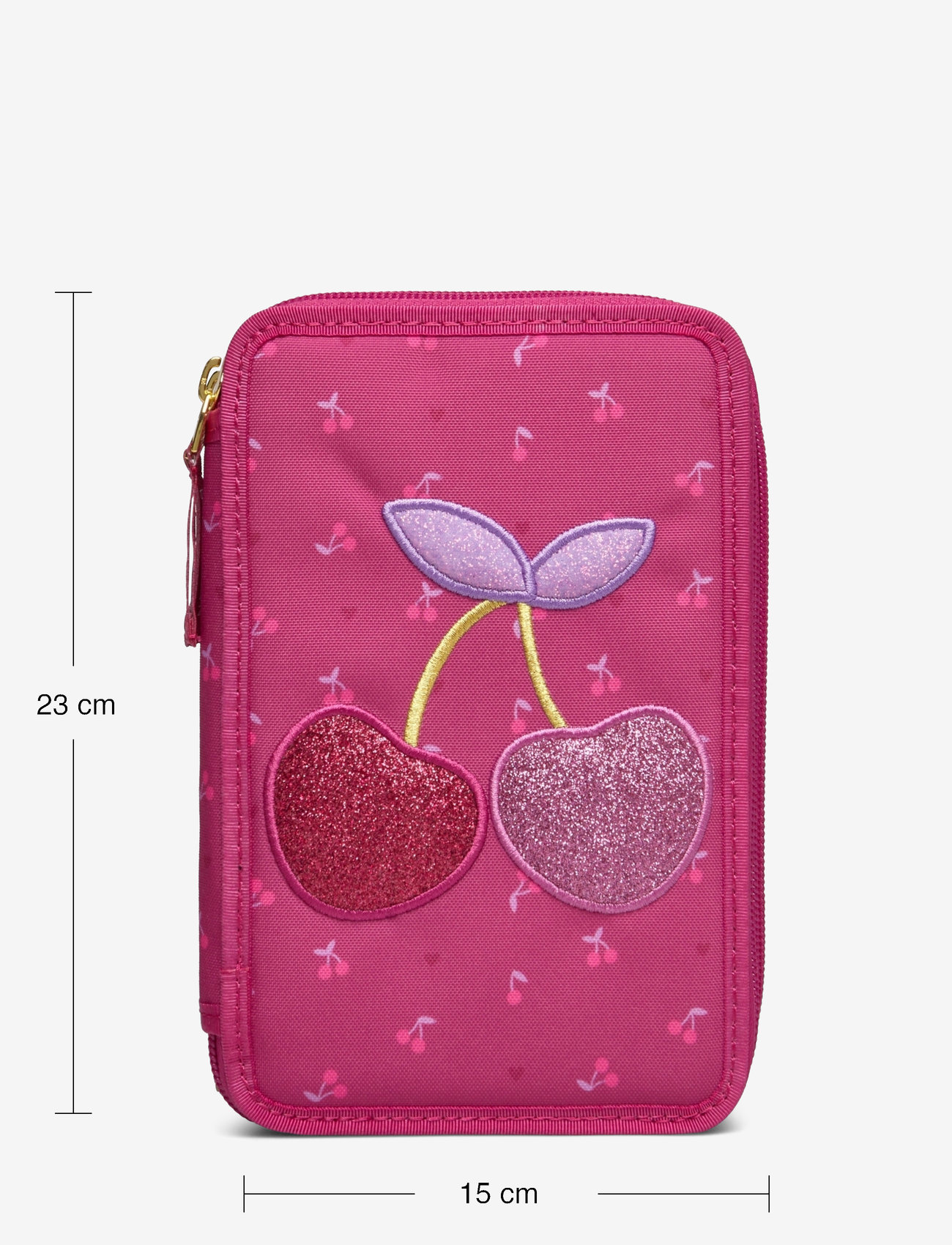 Beckmann Norway - Three section pencil case w/content, Cherry - federmäppchen - cherry - 5