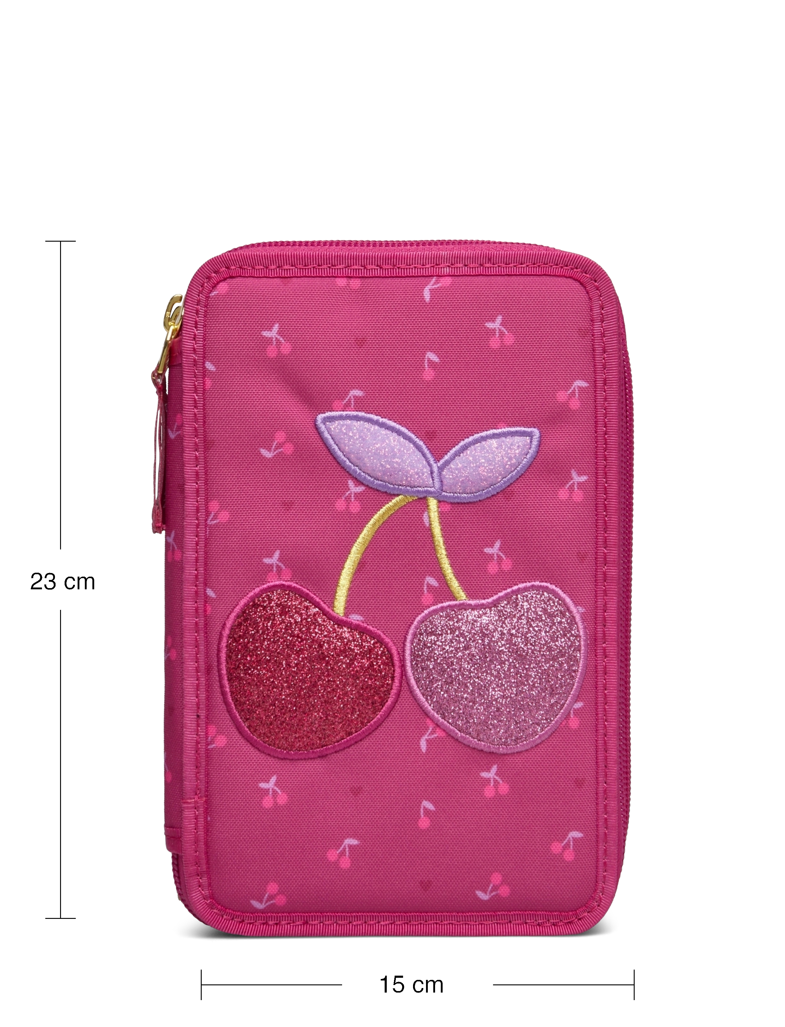 Beckmann Norway - Three section pencil case w/content, Cherry - federmäppchen - cherry - 5
